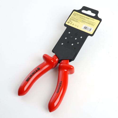 Плоскогубцы комбинированные диэлектрические STEKKER,  160мм, PLE1-160-S фото 4