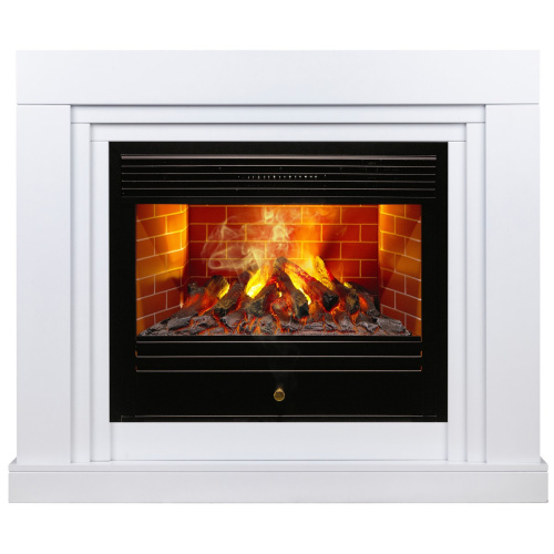 Электрокамин RealFlame Stanley 26 WT белый с очагом 3D Novara Электрокамин RealFlame Stanley 26 WT белый с очагом 3D Novara