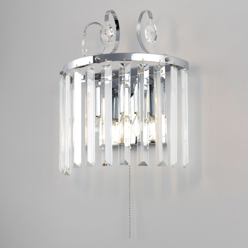 Citilux Инга CL335321 Бра хрустальное с выключателем Хром фото 11 Citilux Инга CL335321 Бра хрустальное с выключателем Хром фото 11
