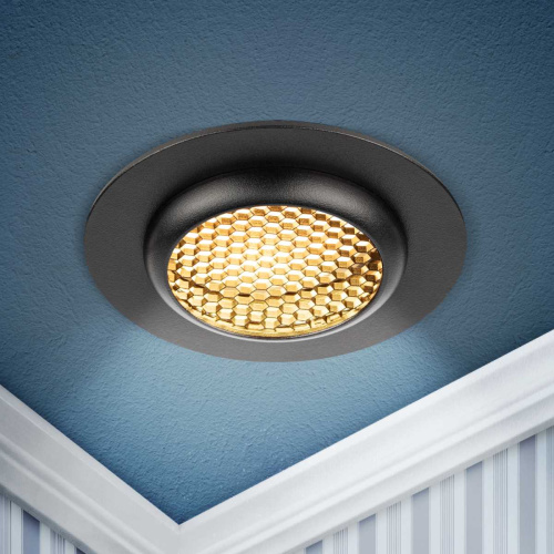 Светильник встраиваемый алюминиевый ЭРА KL109 BK под лампу MR16 GU5.3 черный матовый Б0061826 фото 3