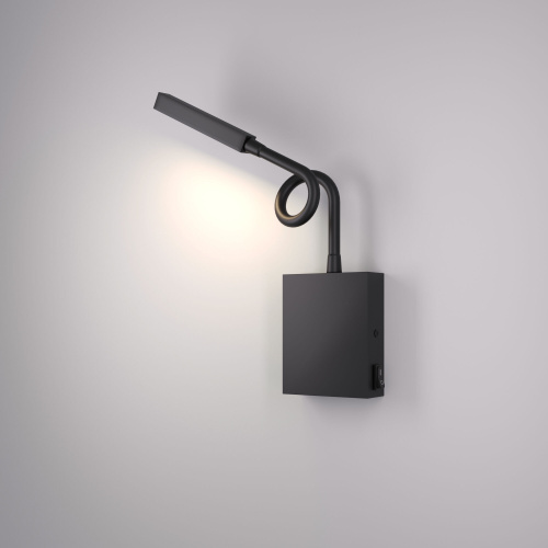 Светильник настенный светодиодный KNOB 40118/LED черный фото 3 Светильник настенный светодиодный KNOB 40118/LED черный фото 3