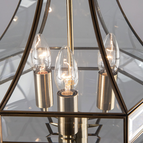 Citilux Гера-1 CL444130 Люстра подвесная витражная Бронза фото 7 Citilux Гера-1 CL444130 Люстра подвесная витражная Бронза фото 7
