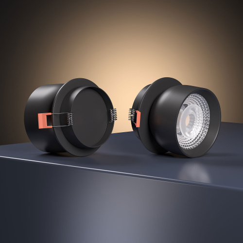 Светильник встраиваемый поворотный светодиодный Uno 8W 4000K черный 25092/LED фото 3