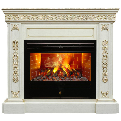 Электрокамин RealFlame Ekaterina 26 WT с очагом 3D Novara
