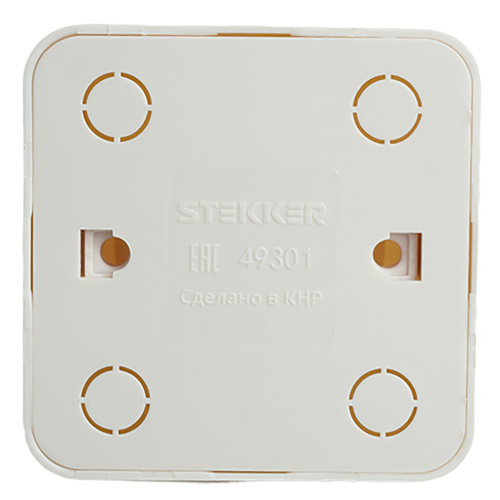 Розетка 1-местная б/з открытой установки, STEKKER, 250В, 10А, IP20, серия София, белый, MST10-11-01 фото 5