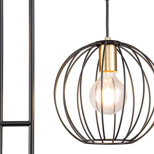 Напольный светильник Escada 10176/2 E27*60W Black/Brass фото 4